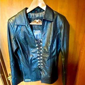 Women’s Leather Harley Jacket